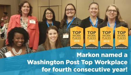 Markon Solutions Named Top Workplace by The Washington Post for Fourth Consecutive Year